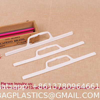 PLASTIC HANDLE PLASTIC HANGER HANDLE BAG HANGER BAG Wholesale Plastic Detachable Bag Handle Packaging Bag Handles Hanger White 13cm 20cm For Packing Gift Storage Bags Accessories
