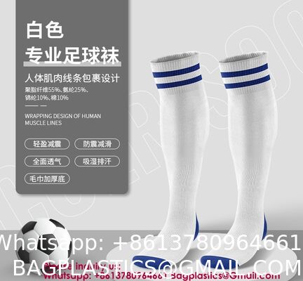 Cotton Soccer Socks Cushion Striped Baseball Uniform Boys World Cup Sock Toddler Girls Knee High Socks Mens Womens Knee High Striped Athletic Sports Softball Baseball Pack