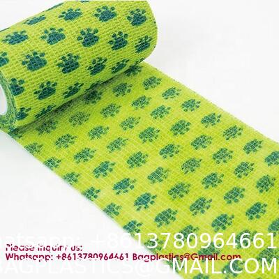 Bandage Self-Adhesive Athletic Wrap Tape Print Custom Breathable Eco-Friendly Gym & Hook Grip Tape - Thumb Cross Training, Weightlifting, Gymnastics Stretchy Adhesive Athletic Weightlifting Tape