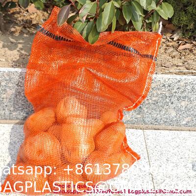 Potatoes Woven Leno Mesh Net Bag 50 Kg For Packing Onions And Oranges Leno Plastic Mesh Bag for Vegetables and Fruit Package From China Supplier Mesh Bag Sacks for Garlic Cabbage Onion