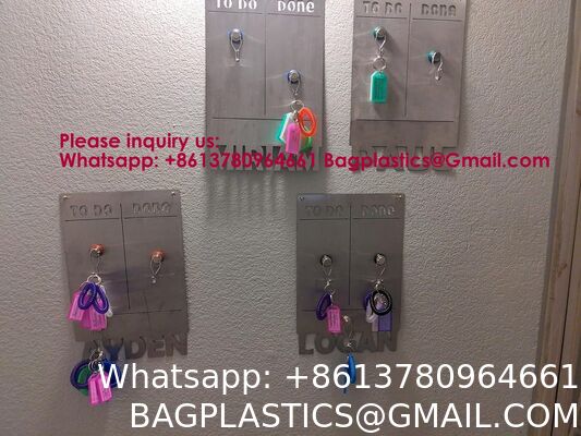 Plastic Key Tags, Key Labels With Ring And Label Window, Assorted Colours,Identifiers,Name and Labels,Adapt to USB Drive,Pets,Bags Split Ring Window Lucky Line Flexible Colored