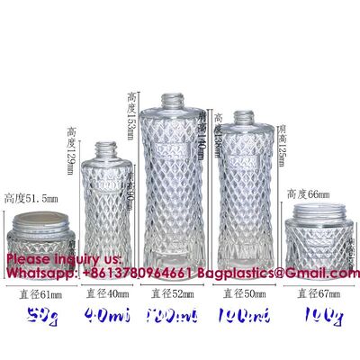 Vintage Refillable Perfume Bottles Glass Empty Spray Bottle Wedding Gifts Car Decor Set, Clear Art Carved Crystal Empty Mini Refillable Perfume Bottle