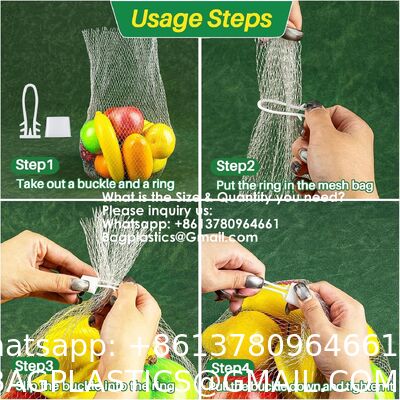 Mesh Produce Bags - 24Inch Mesh Vegetable Bags Onion Storage Net Produce Seafood Net For Vegetables Storage Fruits Seafood And Other Agricultural Products Red