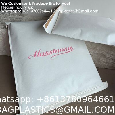 Fabbrica all'ingrosso Riutilizzabile Custom Bow Logo Dimensione Stampata Borsa Busta di Carta Busta, Busta Kraft, Cotton Canvas Abbigliamento Cuscino Borsa con Busta Busta di Polvere